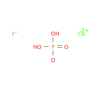 Calcium fluoride phosphate