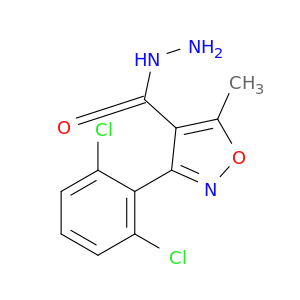 4-Isoxazolecarboxylicacid, 3-(2,6-dichlorophenyl)-5-methyl-, hydrazide