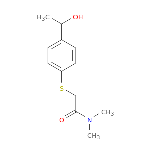 2-{[4-(1-hydroxyethyl)phenyl]sulfanyl}-N,N-dimethylacetamide