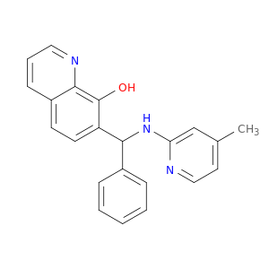 8-Quinolinol,7-[[(4-methyl-2-pyridinyl)amino]phenylmethyl]-