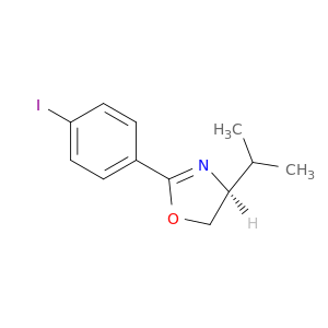 Oxazole, 4,5-dihydro-2-(4-iodophenyl)-4-(1-methylethyl)-, (4S)-