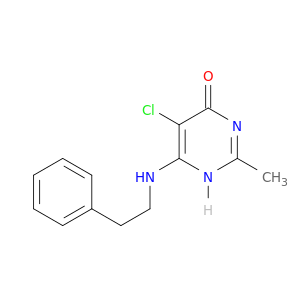 4(1H)-Pyrimidinone, 5-chloro-2-methyl-6-[(2-phenylethyl)amino]-