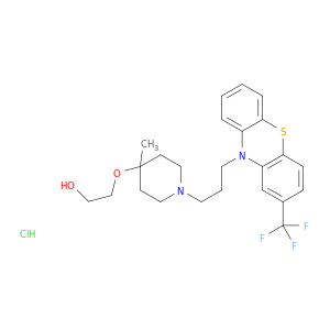 2-[(4-methyl-1-{3-[2-(trifluoromethyl)-10h-phenothiazin-10-yl]propyl}piperidin-4-yl)oxy]ethanol hydrochloride(1:1)