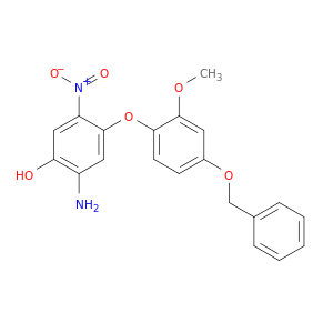 Phenol, 2-amino-4-[2-methoxy-4-(phenylmethoxy)phenoxy]-5-nitro-