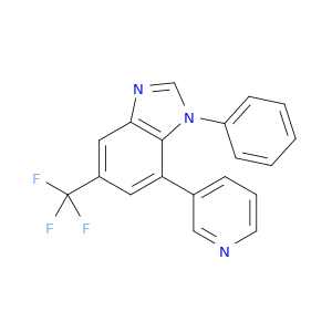 1H-Benzimidazole, 1-phenyl-7-(3-pyridinyl)-5-(trifluoromethyl)-
