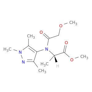 METHYL (2S)-2-[(2-METHOXYACETYL)-(1,3,5-TRIMETHYLPYRAZOL-4-YL)AMINO]PROPANOATE