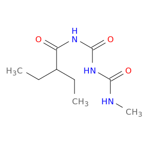 Butanamide, 2-ethyl-N-[[[(methylamino)carbonyl]amino]carbonyl]-