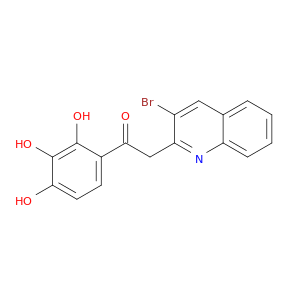 Ethanone, 2-(3-bromoquinolinyl)-1-(2,3,4-trihydroxyphenyl)-