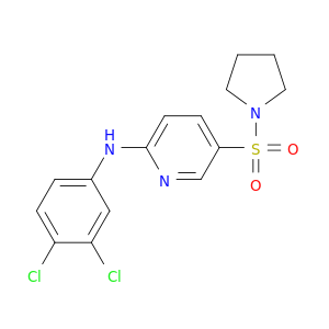 N-(3,4-DICHLOROPHENYL)-5-PYRROLIDIN-1-YLSULFONYL-PYRIDIN-2-AMINE