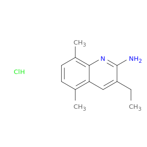 2-Amino-5,8-dimethyl-3-ethylquinoline hydrochloride