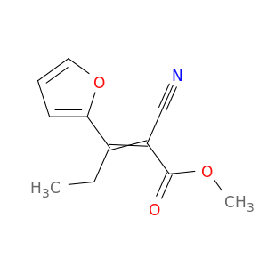 2-Pentenoic acid, 2-cyano-3-(2-furanyl)-, methyl ester