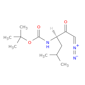 Carbamic acid,[(1R)-1-(diazoacetyl)-3-methylbutyl]-, 1,1-dimethylethyl ester (9CI)