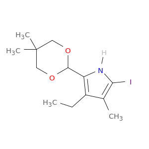 1H-Pyrrole, 2-(5,5-dimethyl-1,3-dioxan-2-yl)-3-ethyl-5-iodo-4-methyl-