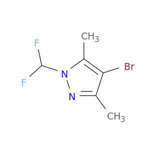 4-bromo-1-(difluoromethyl)-3,5-dimethyl-1H-pyrazole