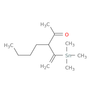 2-Heptanone, 3-[1-(trimethylstannyl)ethenyl]-