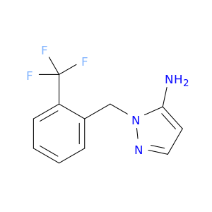 1-(2-(Trifluoromethyl)benzyl)-1H-pyrazol-5-amine
