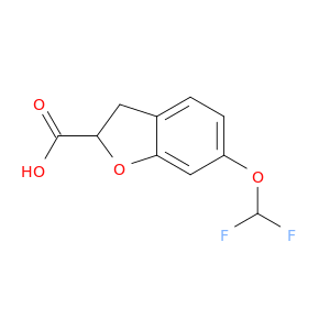 6-(Difluoromethoxy)-2,3-dihydro-1-benzofuran-2-carboxylic Acid