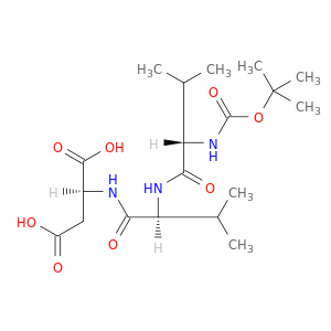 L-Aspartic acid, N-[N-[N-[(1,1-dimethylethoxy)carbonyl]-L-valyl]-L-valyl]-