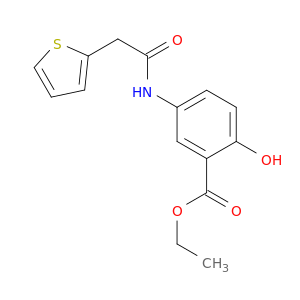 Benzoic acid, 2-hydroxy-5-[(2-thienylacetyl)amino]-, ethyl ester