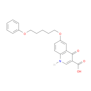 4-oxo-6-[(5-phenoxypentyl)oxy]-1,4-dihydroquinoline-3-carboxylic acid