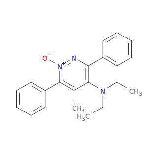 4-Pyridazinamine, N,N-diethyl-5-methyl-3,6-diphenyl-, 1-oxide