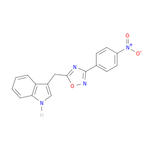 1H-Indole, 3-[[3-(4-nitrophenyl)-1,2,4-oxadiazol-5-yl]methyl]-