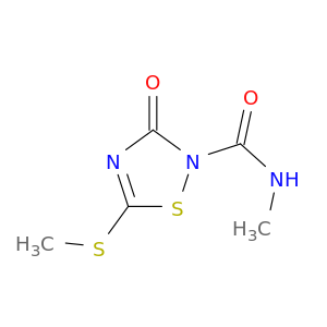 1,2,4-Thiadiazole-2(3H)-carboxamide, N-methyl-5-(methylthio)-3-oxo-