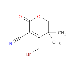 2H-Pyran-3-carbonitrile,4-(bromomethyl)-5,6-dihydro-5,5-dimethyl-2-oxo-