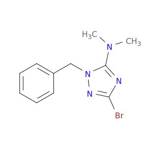 3-Bromo-N,N-二甲基-1-(苯甲基)-1H-1,2,4-三唑-5-胺