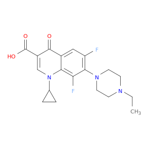 3-Quinolinecarboxylicacid, 1-cyclopropyl-7-(4-ethyl-1-piperazinyl)-6,8-difluoro-1,4-dihydro-4-oxo-