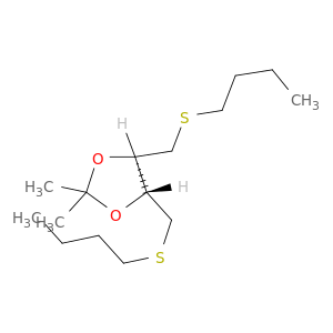 1,3-Dioxolane, 4,5-bis[(butylthio)methyl]-2,2-dimethyl-, (4R,5R)-