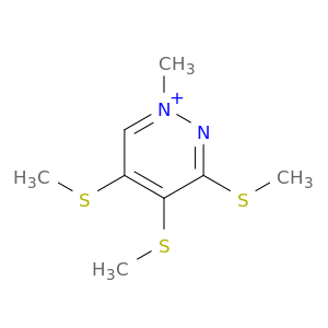 Pyridazinium, 1-methyl-3,4,5-tris(methylthio)-