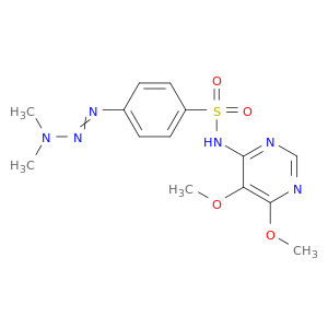 N-(5,6-DIMETHOXY-PYRIMIDIN-4-YL)-4-(3,3-DIMETHYL-1-TRIAZENYL)BENZENESULFONAMIDE
