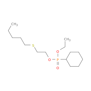 Phosphonic acid, cyclohexyl-, ethyl 2-(pentylthio)ethyl ester