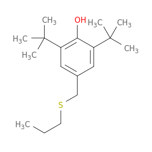Phenol, 2,6-bis(1,1-dimethylethyl)-4-[(propylthio)methyl]-