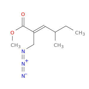 2-Hexenoic acid, 2-(azidomethyl)-4-methyl-, methyl ester, (2E)-