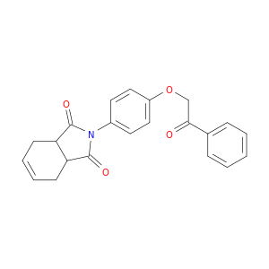 1H-Isoindole-1,3(2H)-dione, 3a,4,7,7a-tetrahydro-2-(4-(2-oxo-2-phenylethoxy)phenyl)-