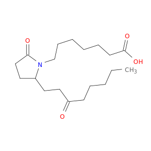 1-pyrrolidineheptanoic acid, 2-oxo-5-(3-oxooctyl)-