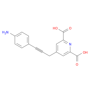 2,6-Pyridinedicarboxylic acid, 4-[3-(4-aminophenyl)-2-propynyl]-