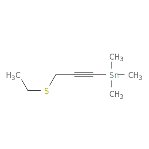 Stannane, [3-(ethylthio)-1-propynyl]trimethyl-