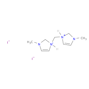 1H-Imidazolium, 1,1'-methylenebis[3-methyl-, diiodide