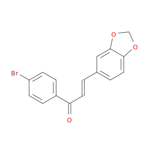 2-Propen-1-one,3-(1,3-benzodioxol-5-yl)-1-(4-bromophenyl)-