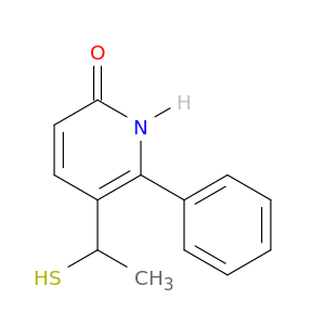 2(1H)-Pyridinone, 5-(1-mercaptoethyl)-6-phenyl-