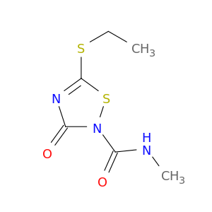 1,2,4-Thiadiazole-2(3H)-carboxamide, 5-(ethylthio)-N-methyl-3-oxo-