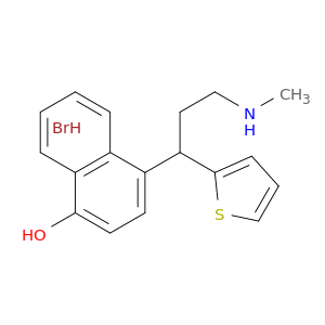 4-[3-(甲氨基)-1-(2 -噻吩)丙基]-1-萘酚氢溴酸