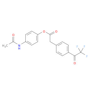 Benzeneacetic acid, 4-(trifluoroacetyl)-, 4-(acetylamino)phenyl ester