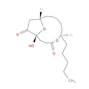 5,15-Dioxabicyclo[10.2.1]pentadecane-4,14-dione,1-hydroxy-6-pentyl-, (1S,6R,12R)-