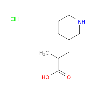 2-Methyl-3-(piperidin-3-yl)propanoic acid hydrochloride