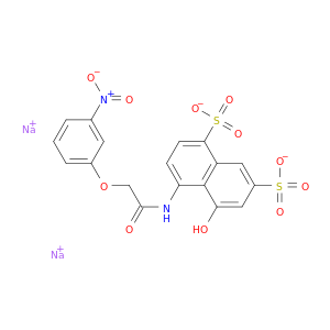 1,7-萘二磺酸,5-羟基-4-[[2-(3-硝基苯氧基)乙酰基]氨基]-,钠盐(1：2)