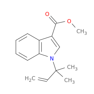 1H-Indole-3-carboxylic acid, 1-(1,1-dimethyl-2-propenyl)-, methyl ester